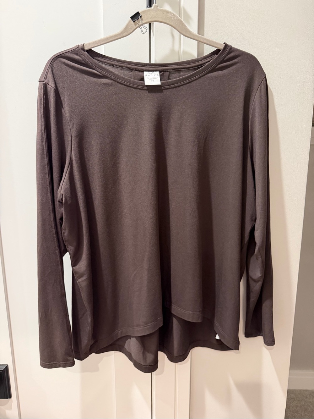 Athleta Java Brown Size Large Long Sleeve